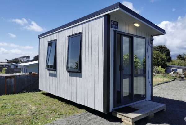 Teenage sleepout cabin in backyard New Zealand